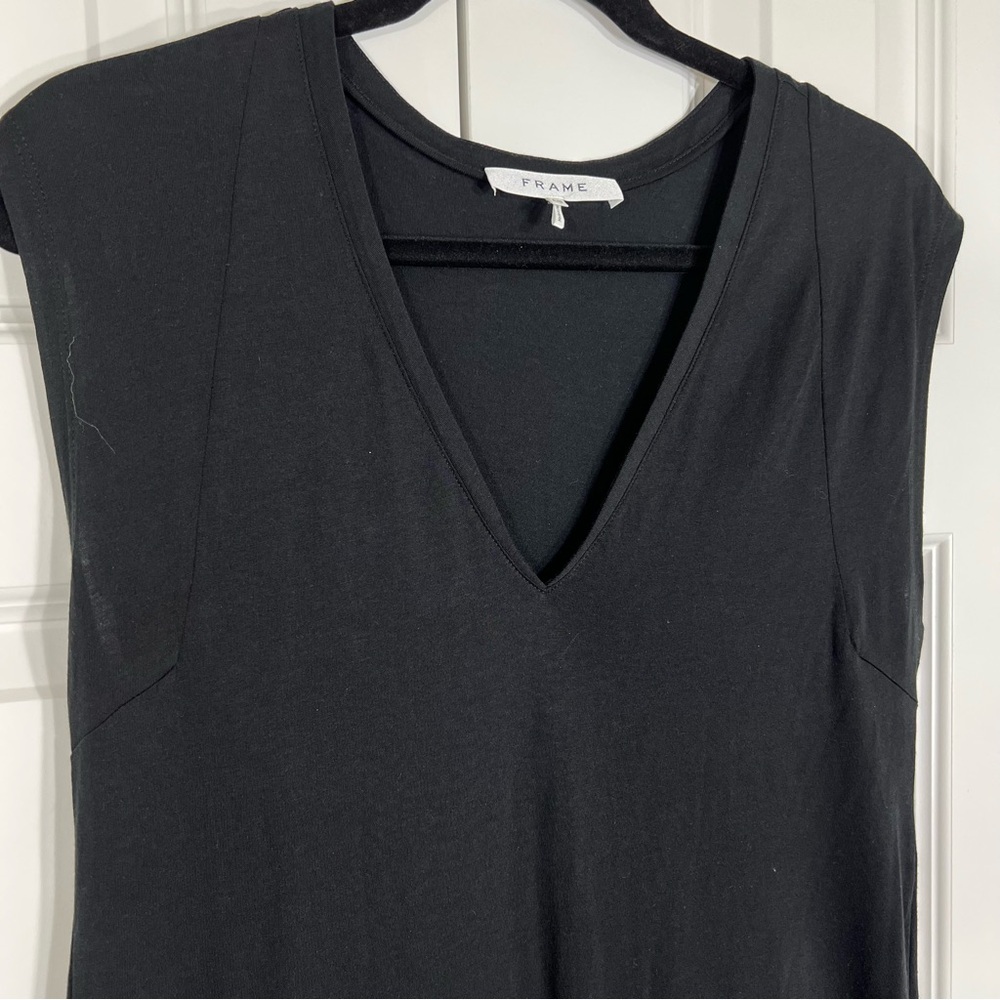 Frame Denim Black Sleeveless Maxi Dress